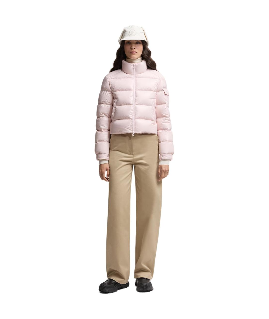 MONCLER Розовый пуховик, фото 2
