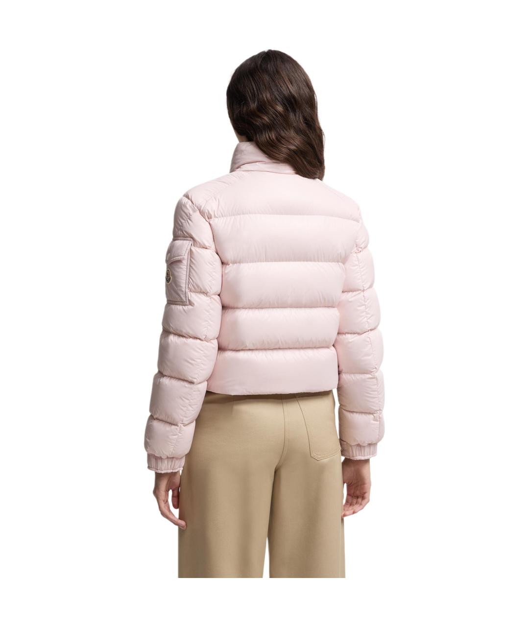 MONCLER Розовый пуховик, фото 3