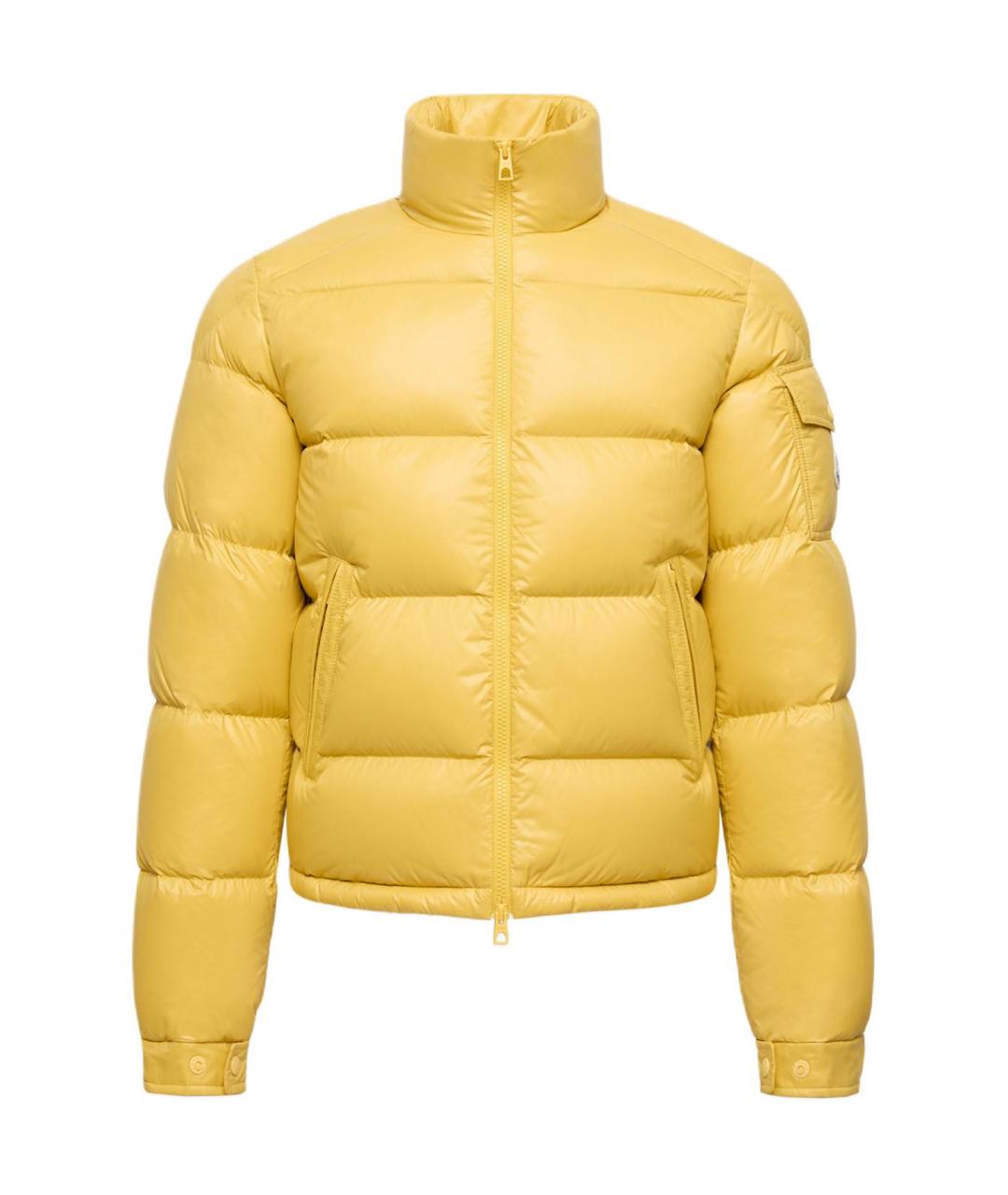 MONCLER Желтый пуховик, фото 1
