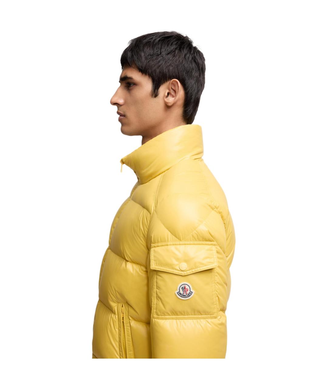 MONCLER Желтый пуховик, фото 6