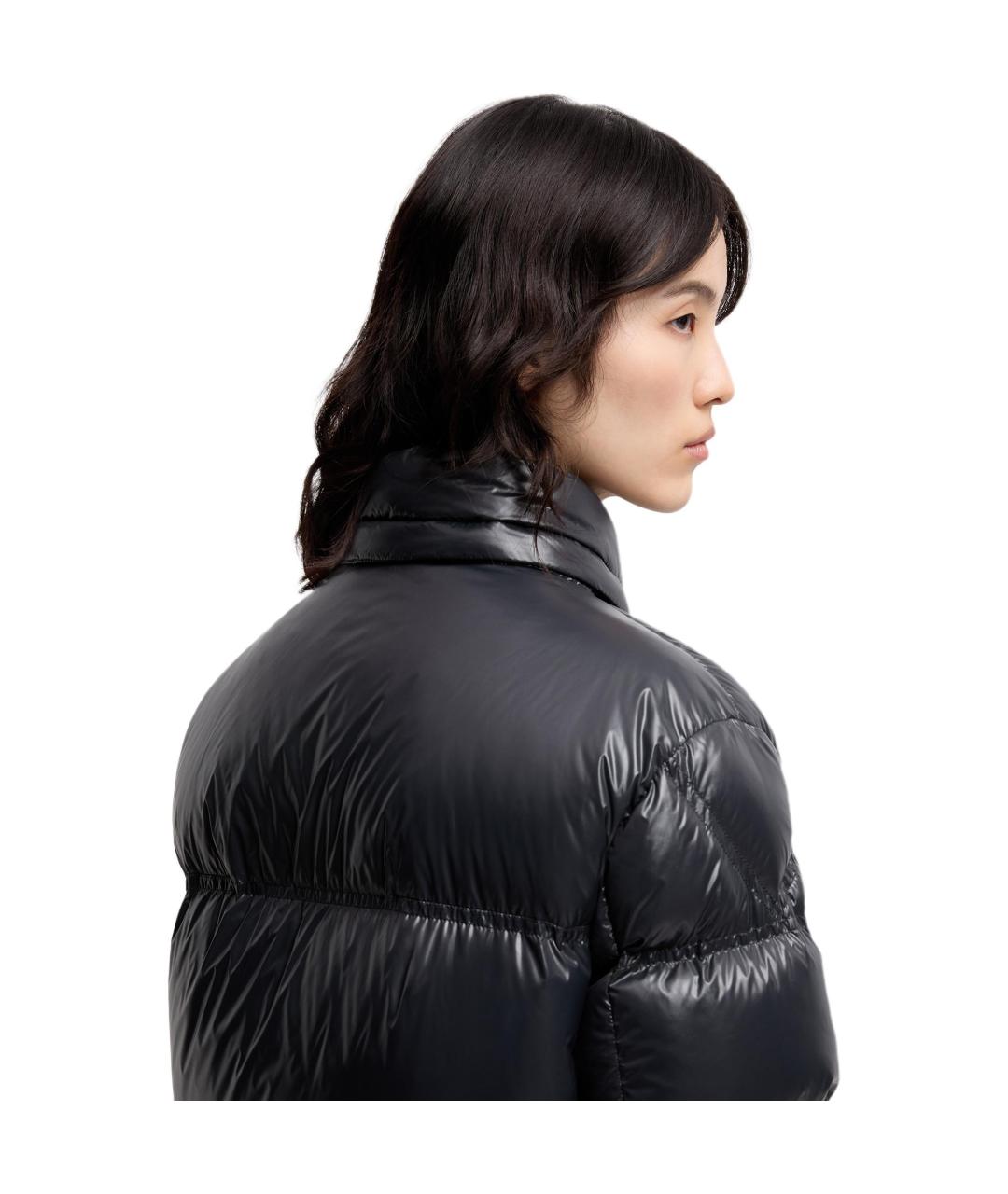 MONCLER Черная полиамидовая куртка, фото 4