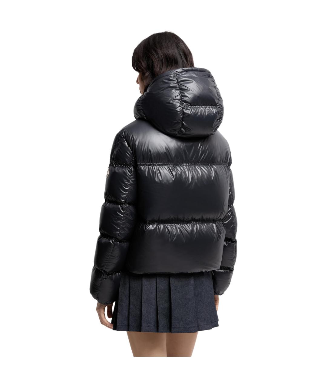 MONCLER Черная полиамидовая куртка, фото 3