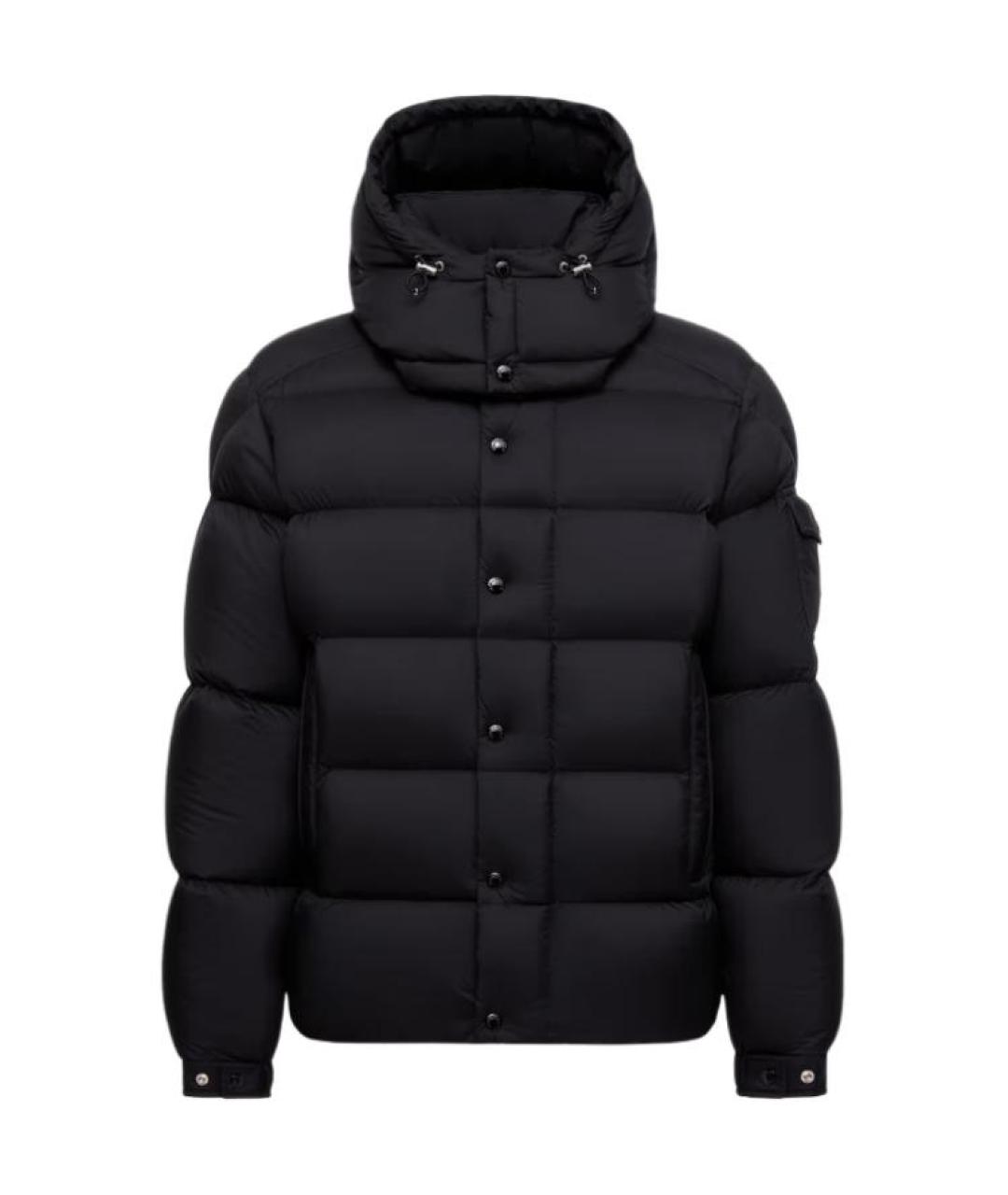 MONCLER Черный пуховик, фото 1