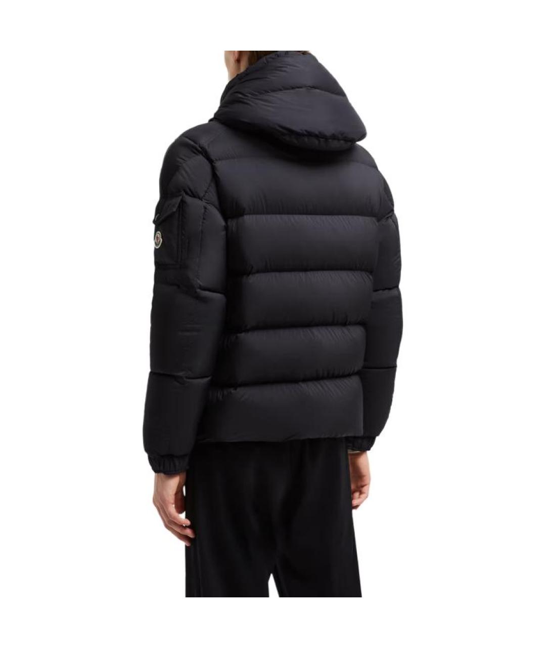 MONCLER Черный пуховик, фото 5