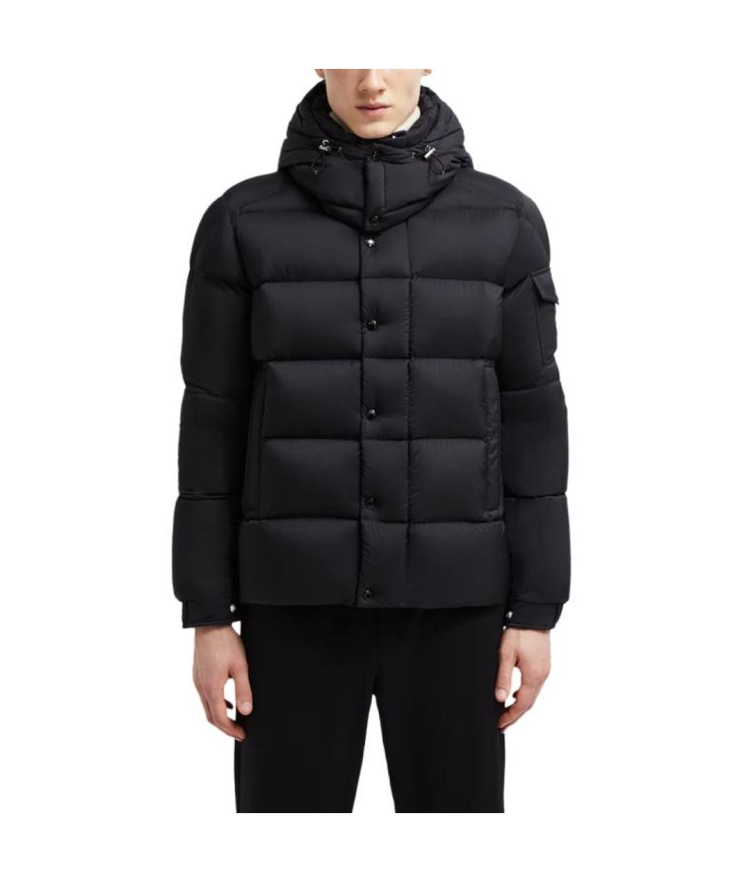 MONCLER Черный пуховик, фото 3