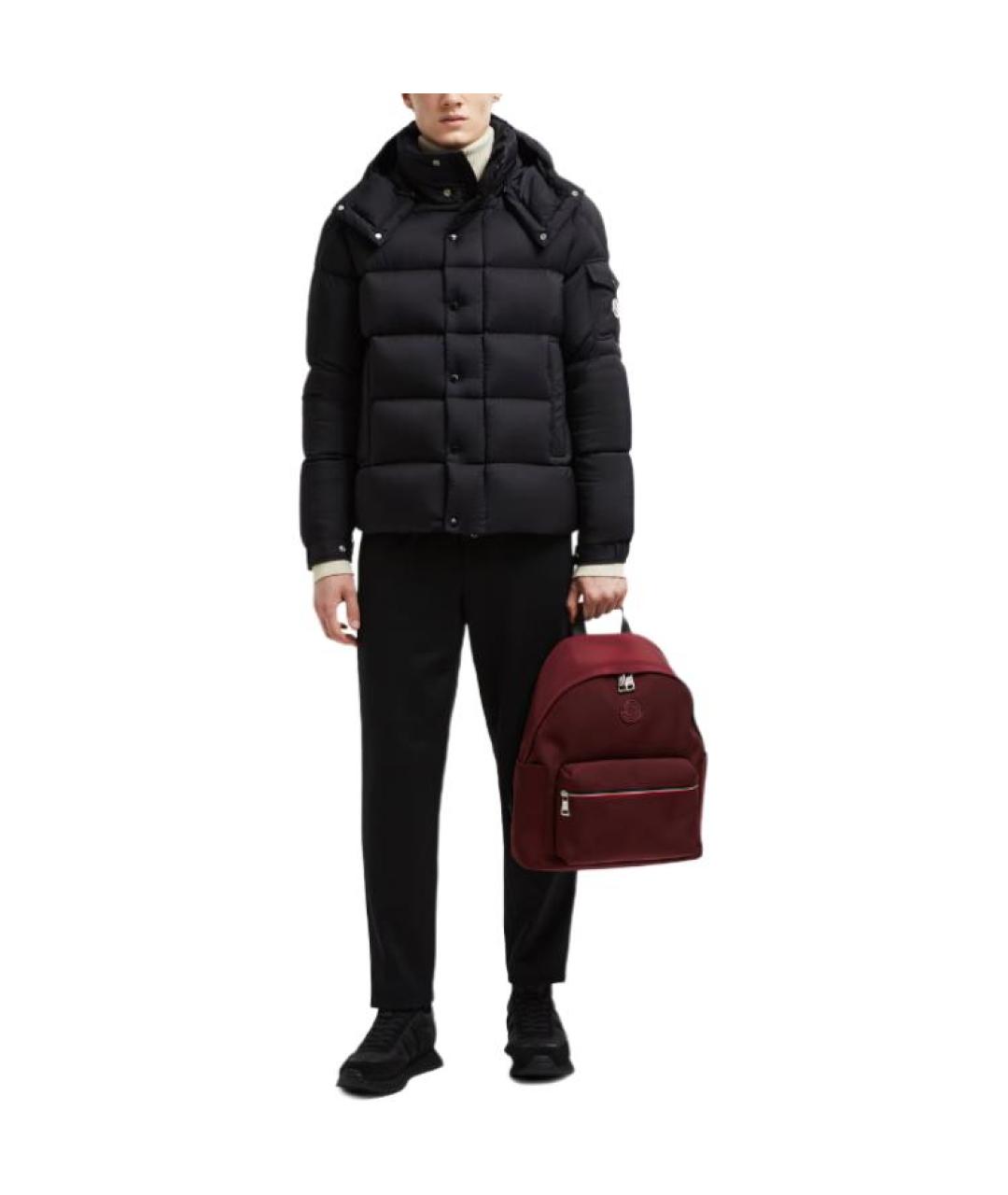 MONCLER Черный пуховик, фото 2