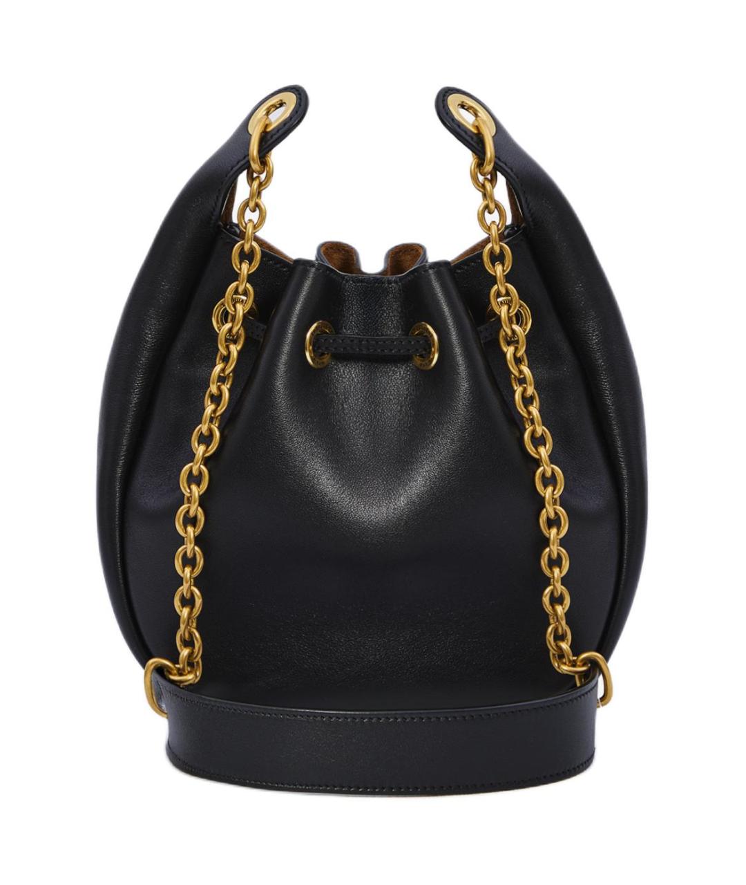 SAINT LAURENT Черная кожаная сумка через плечо, фото 3