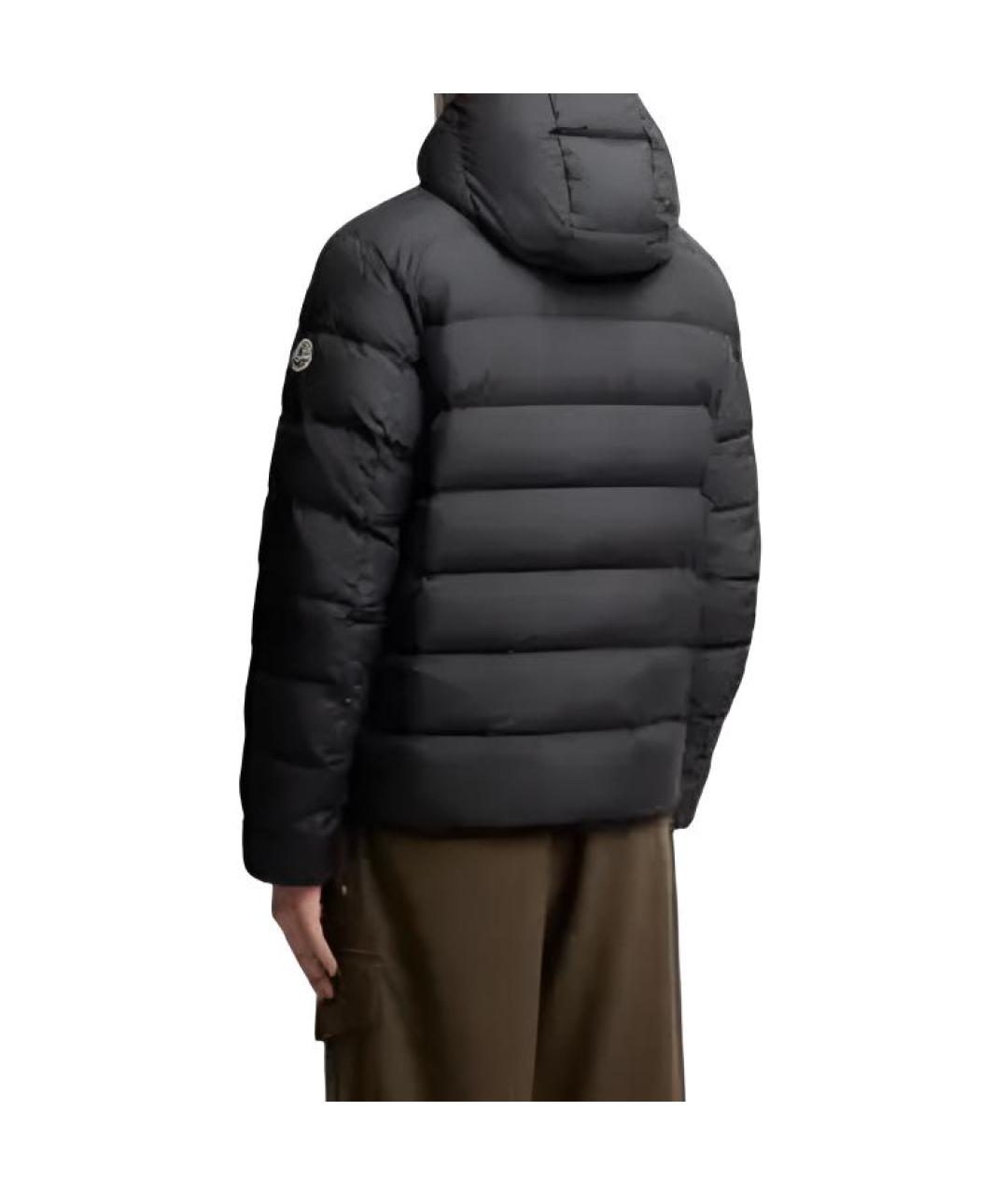 MONCLER Черный пуховик, фото 3