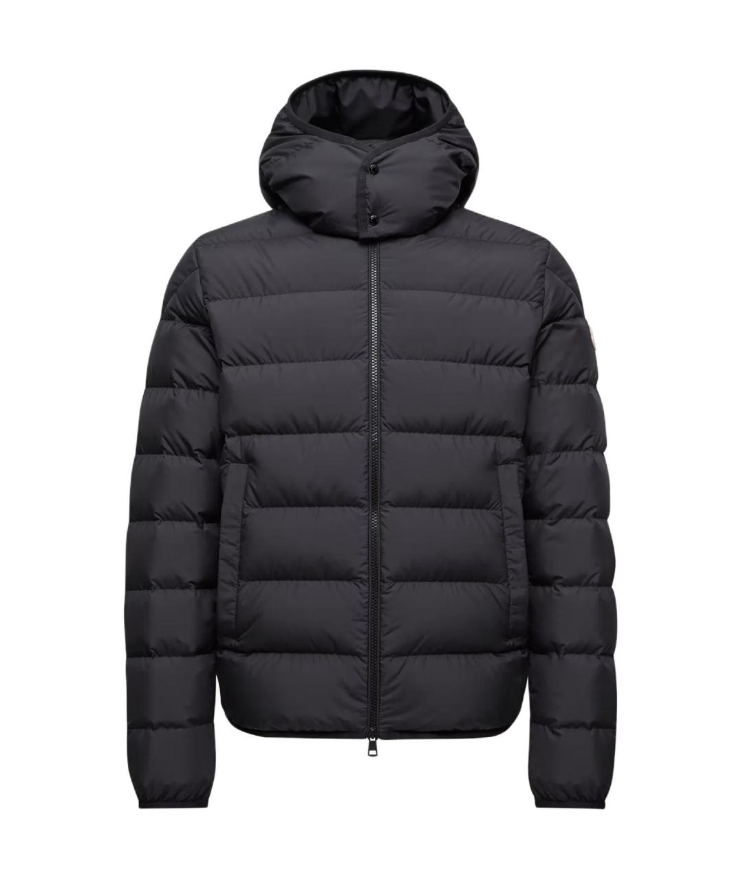MONCLER Черный пуховик, фото 1