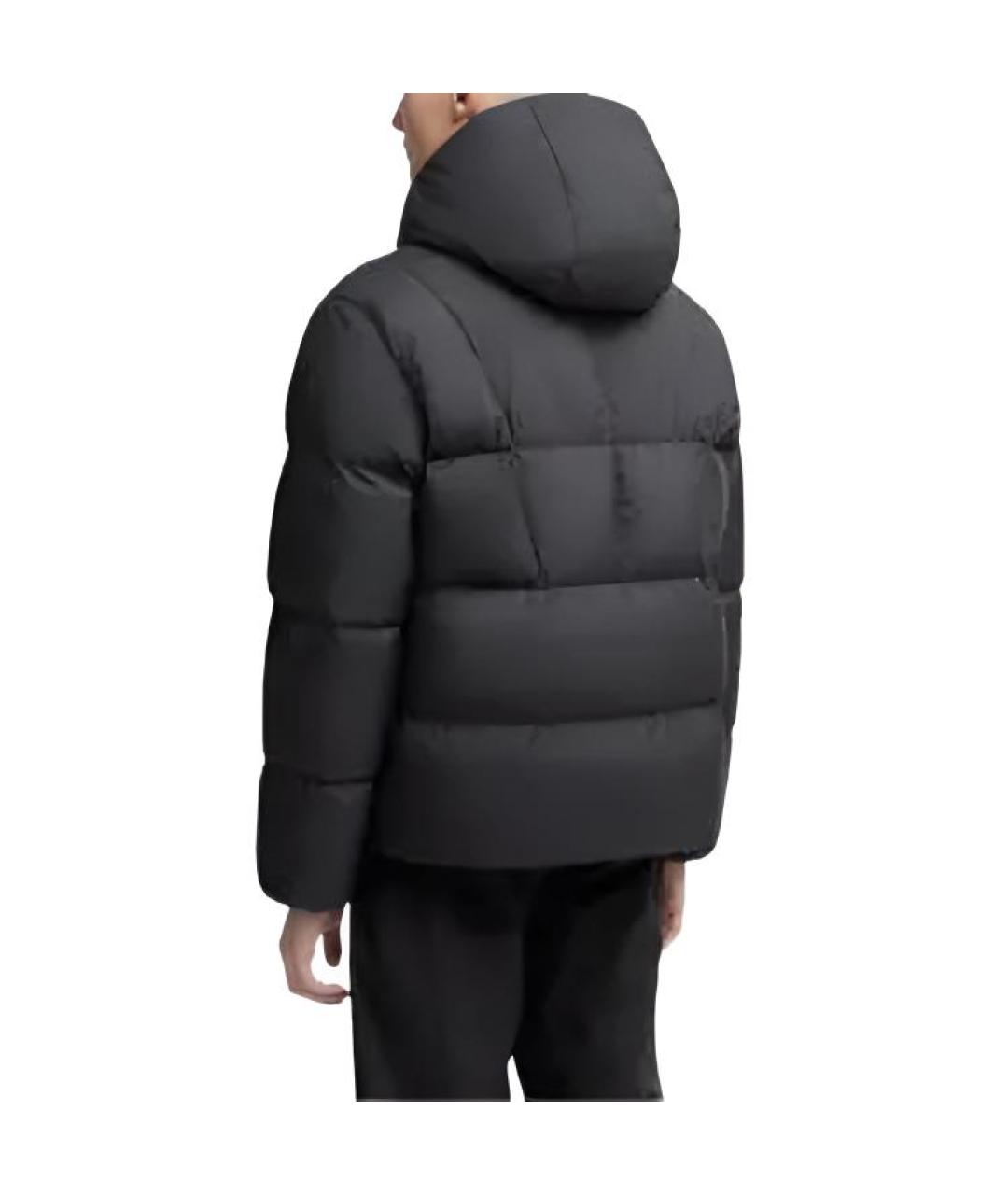 MONCLER Черный пуховик, фото 3