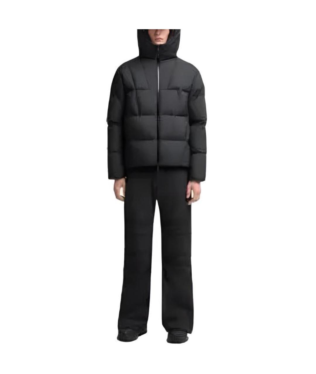 MONCLER Черный пуховик, фото 2