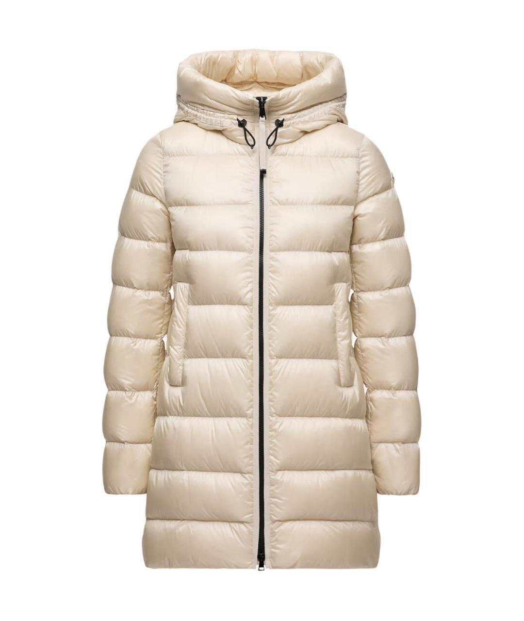 MONCLER Бежевый пуховик, фото 1
