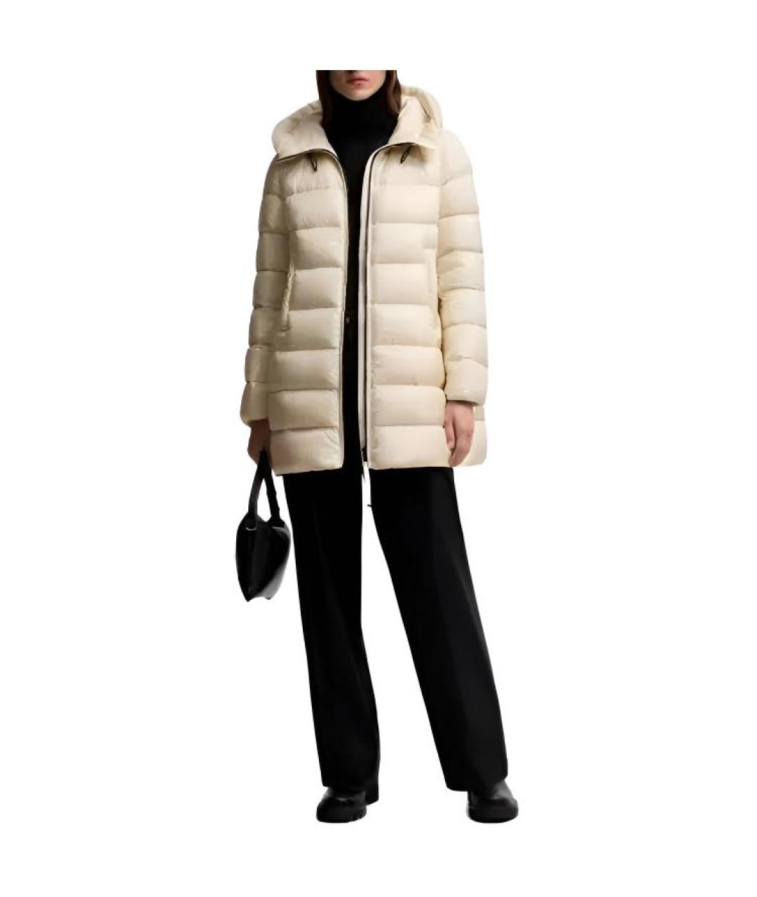 MONCLER Бежевый пуховик, фото 3