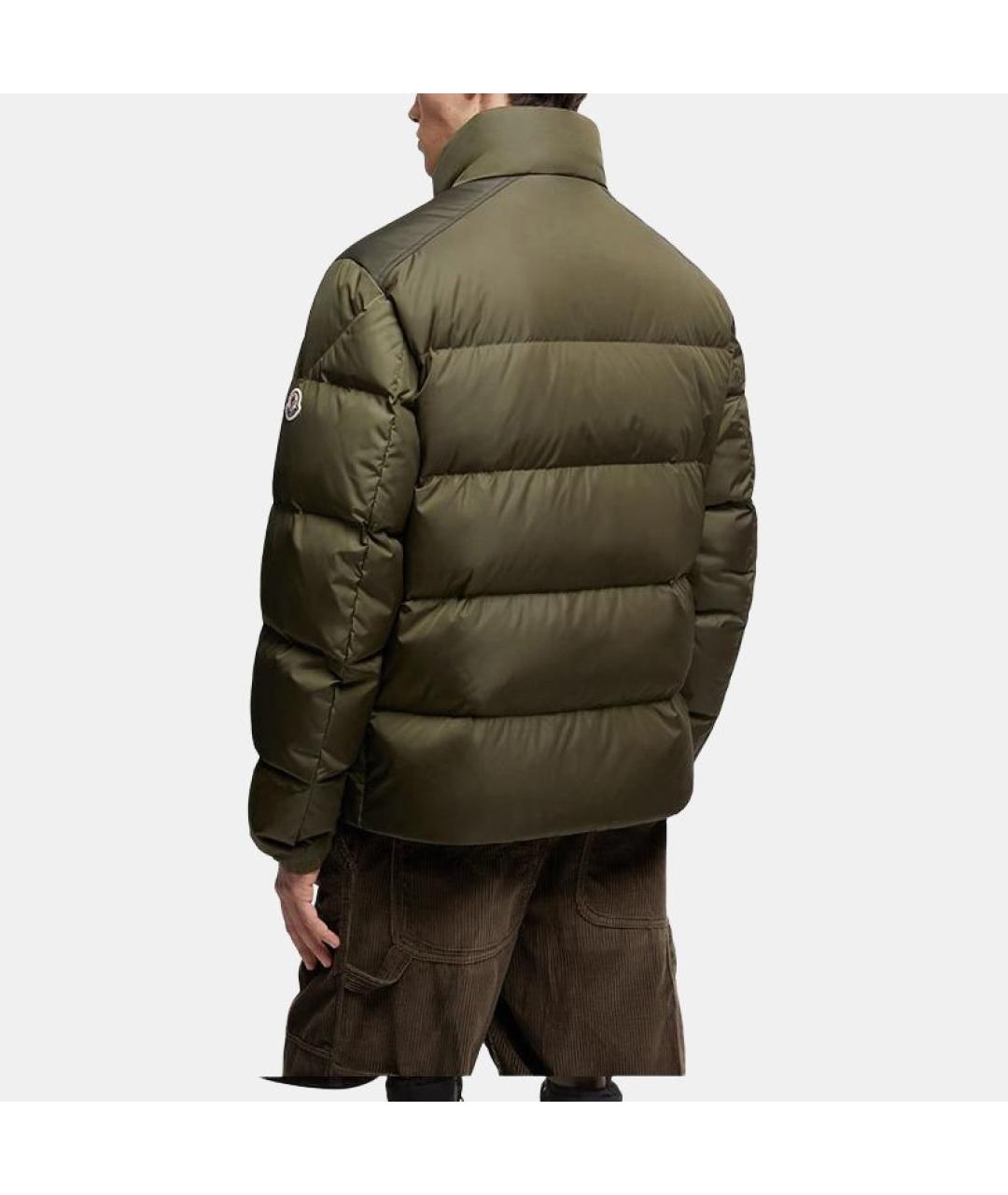 MONCLER Зеленый пуховик, фото 4