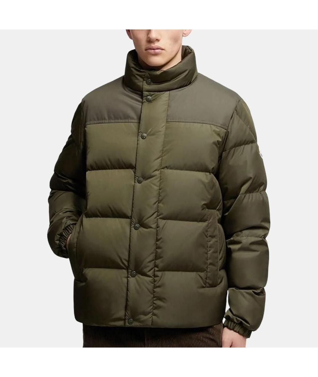 MONCLER Зеленый пуховик, фото 3