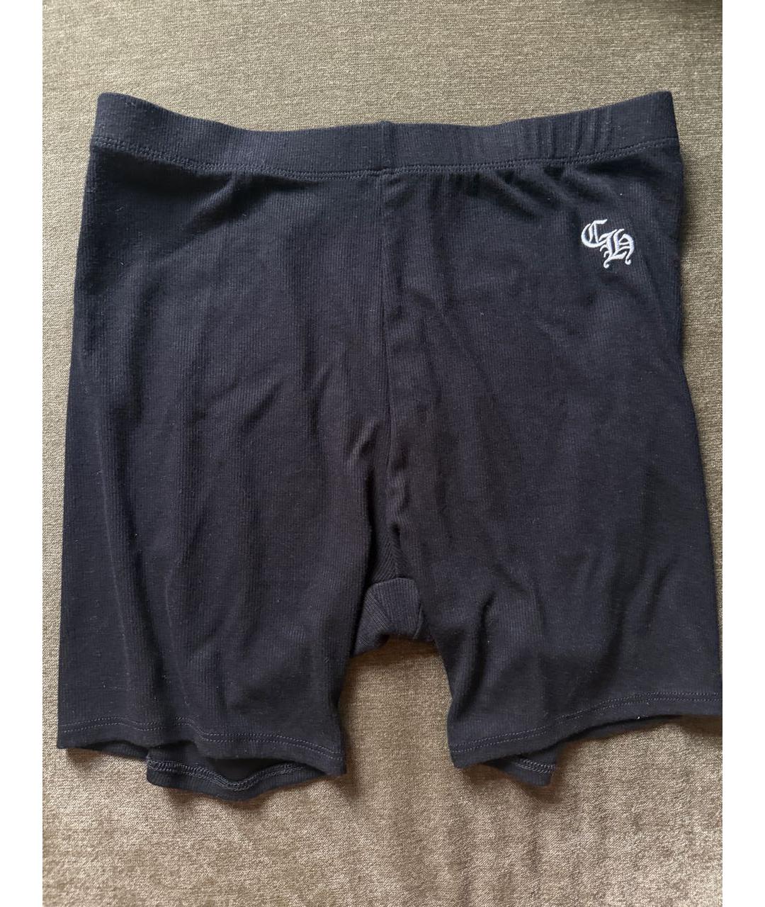 CHROME HEARTS Черные хлопковые спортивные брюки и шорты, фото 3