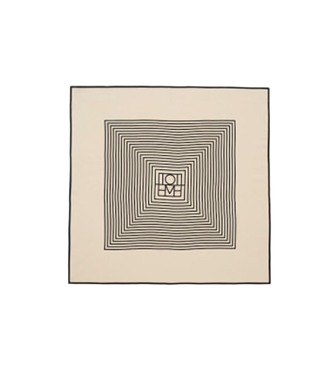 TOTEME Бежевый шелковый шарф, фото 1