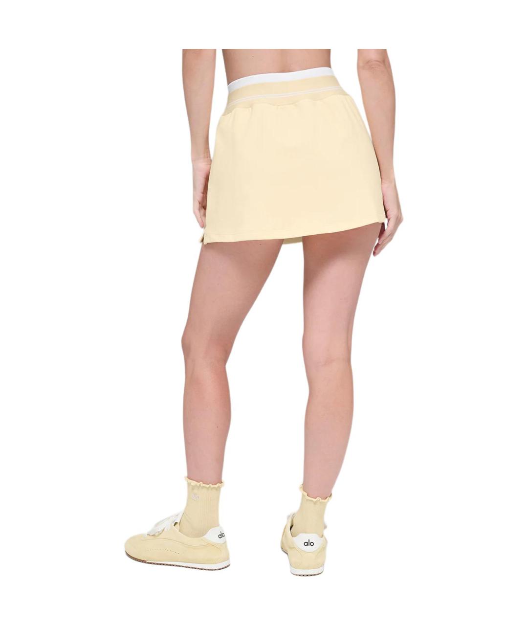 ALO YOGA Желтая юбка-шорты, фото 2