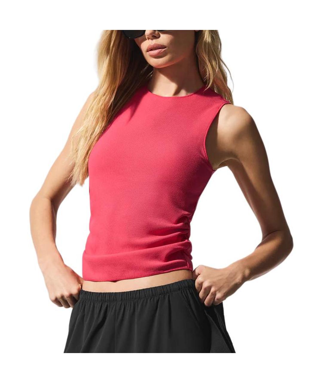 ALO YOGA Красная майка, фото 4