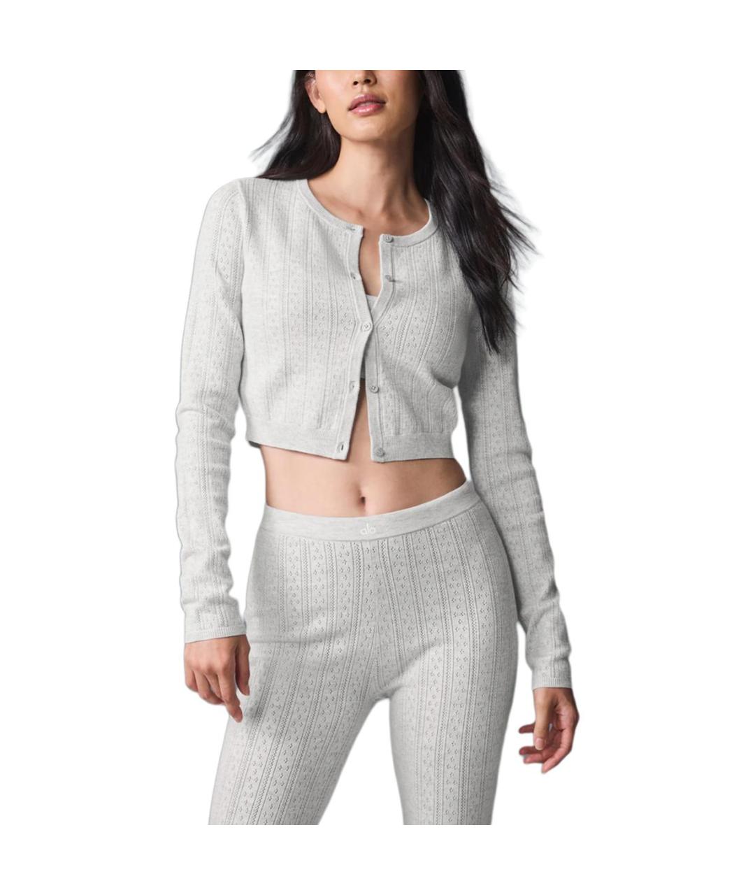 ALO YOGA Серый кардиган, фото 4
