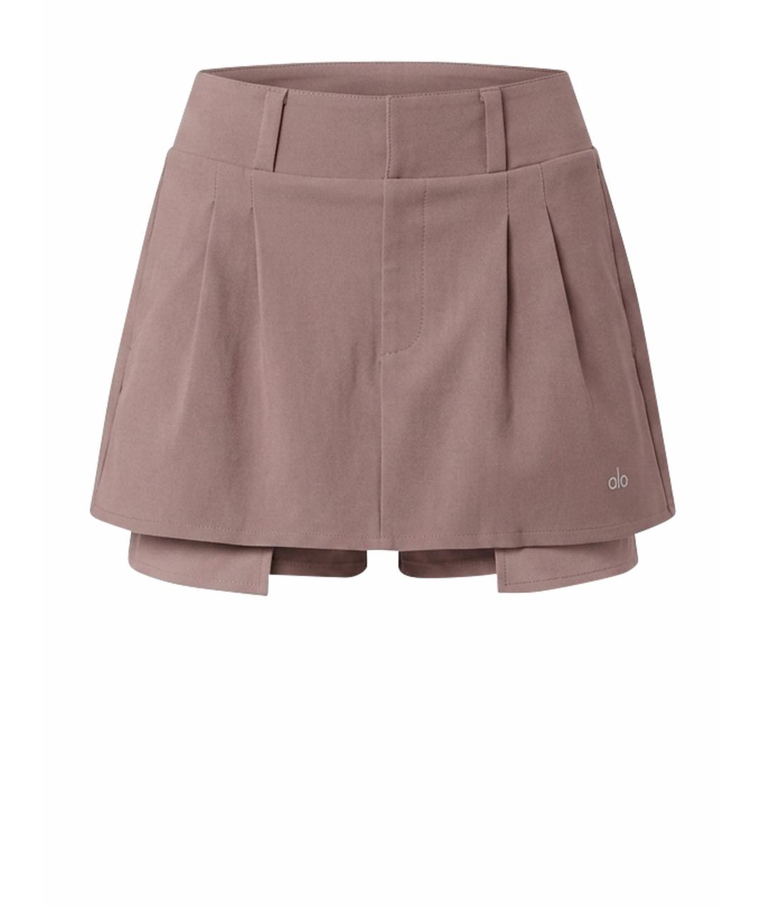 ALO YOGA Розовая юбка-шорты, фото 1