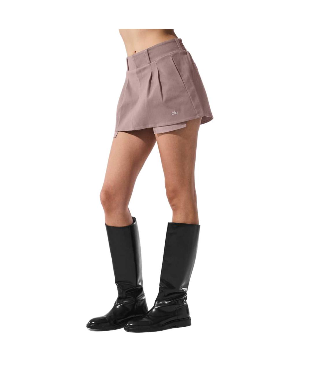 ALO YOGA Розовая юбка-шорты, фото 3