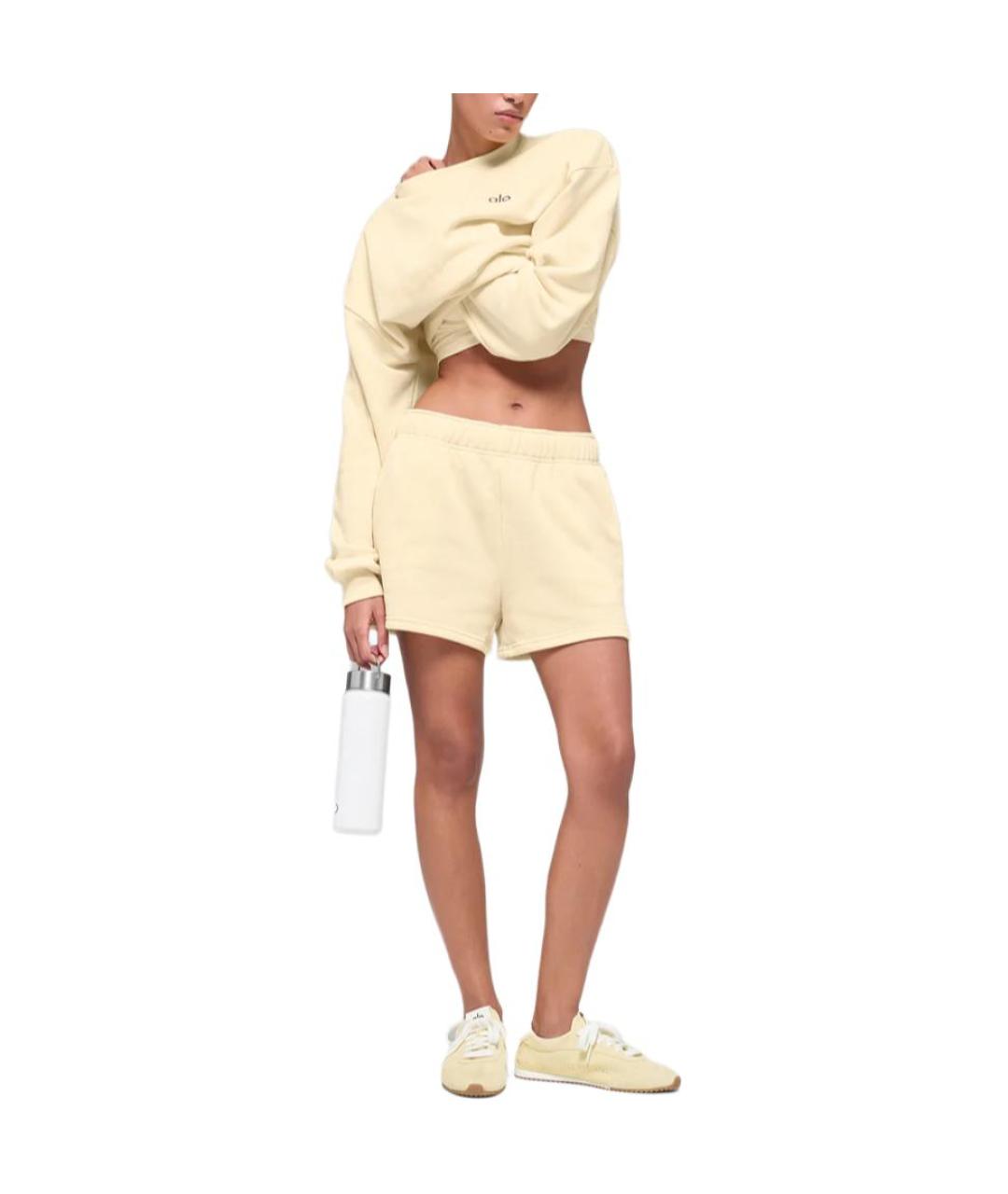 ALO YOGA Желтые спортивные брюки и шорты, фото 3