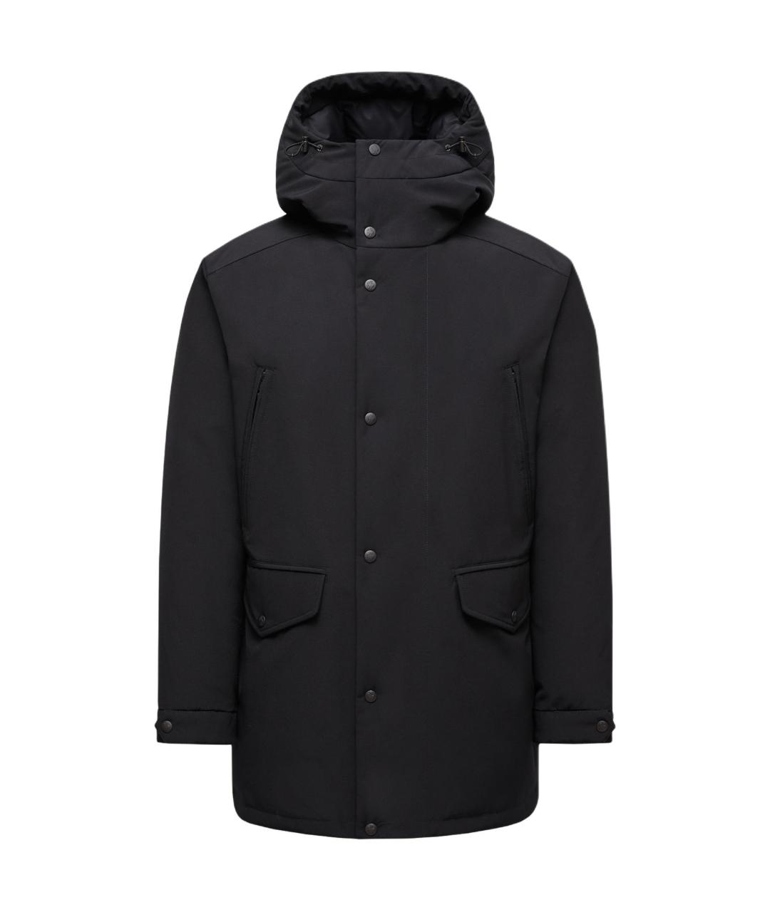 MONCLER Черный пуховик, фото 1