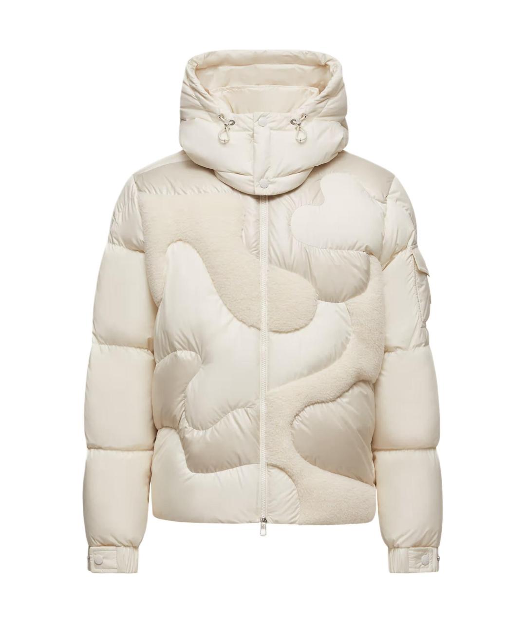 MONCLER Белый пуховик, фото 1