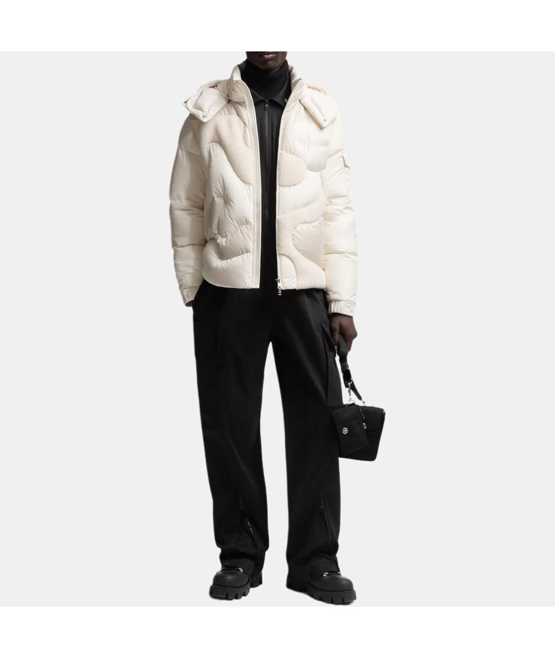 MONCLER Белый пуховик, фото 2
