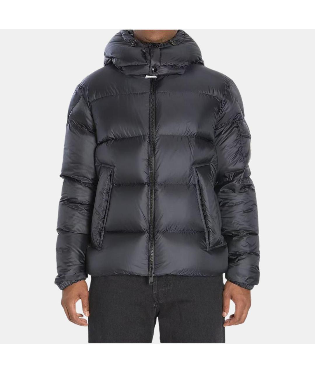 MONCLER Черная полиамидовая куртка, фото 3