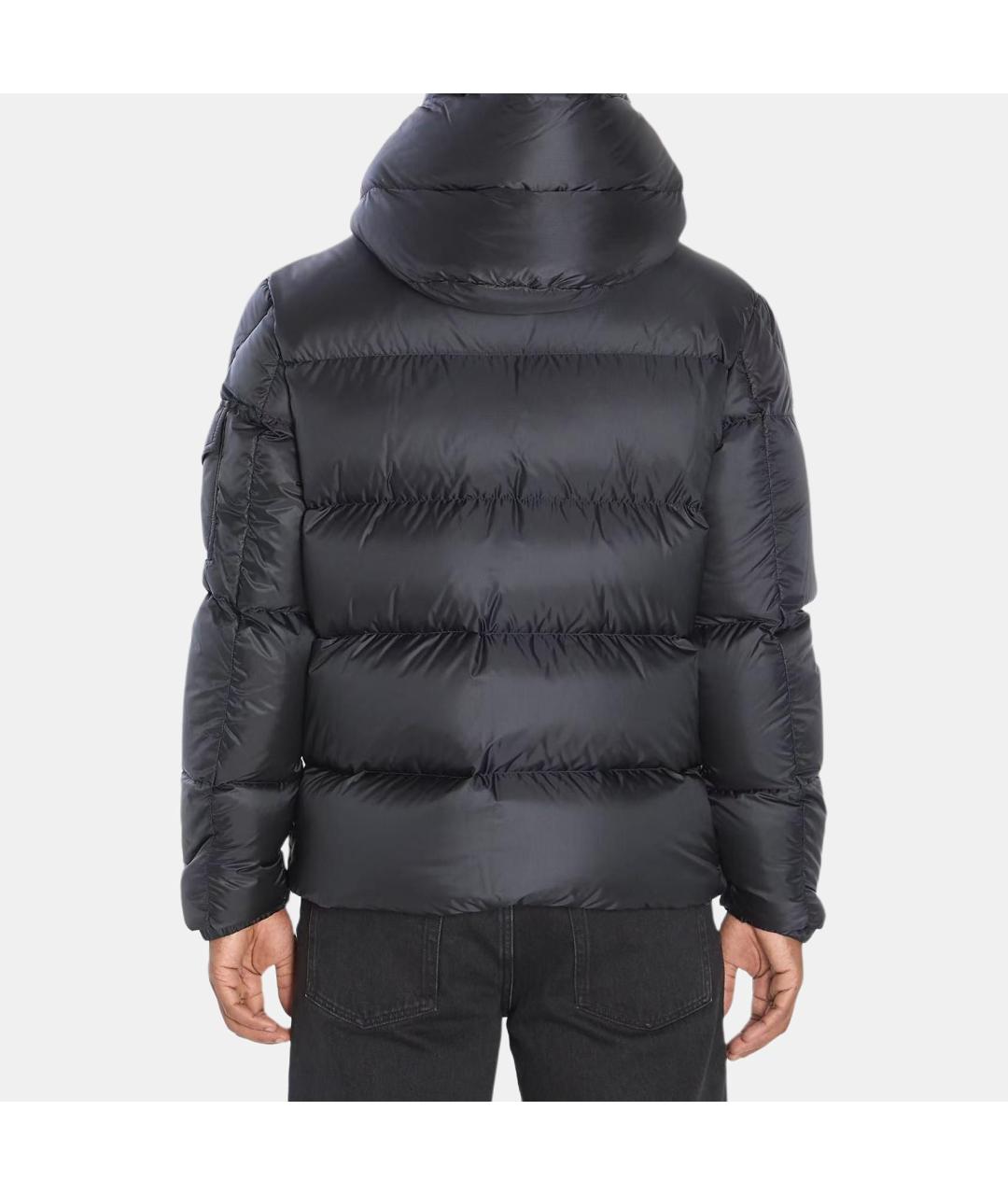 MONCLER Черная полиамидовая куртка, фото 4