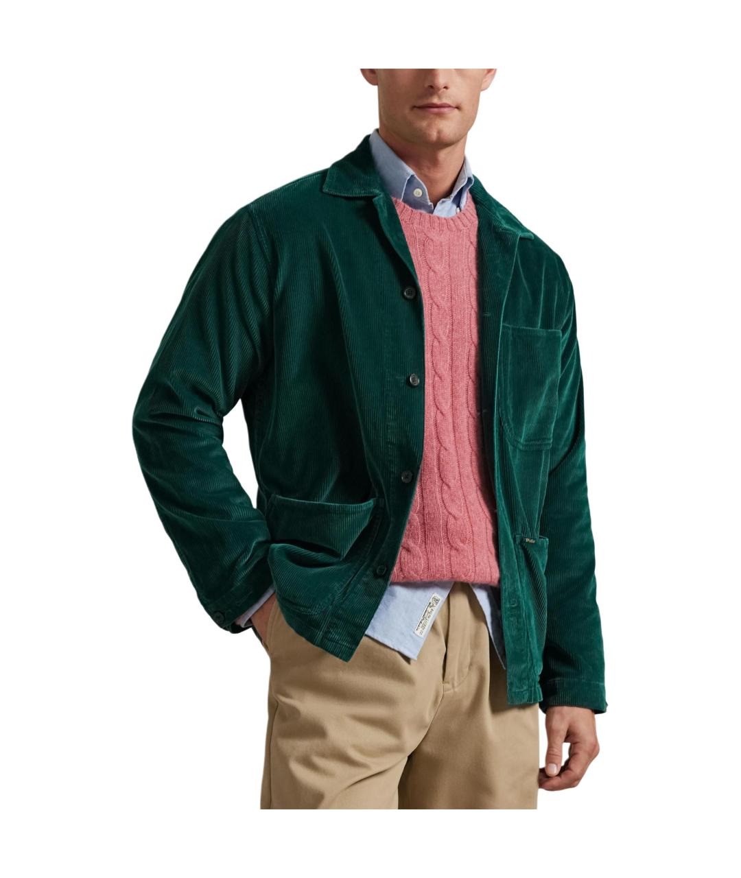 POLO RALPH LAUREN Зеленый пиджак, фото 4