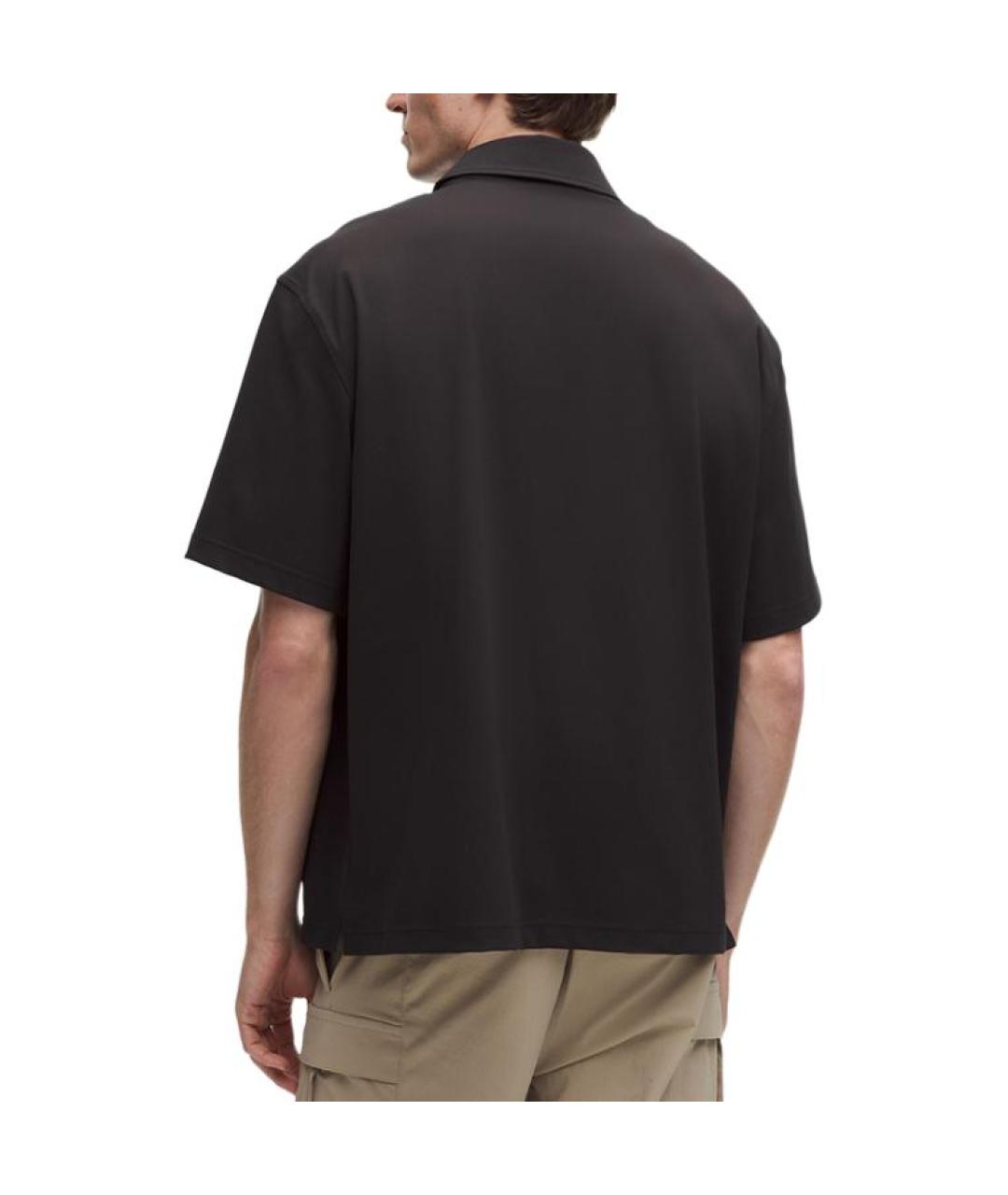 Lululemon Черное хлопковое поло с коротким рукавом, фото 4