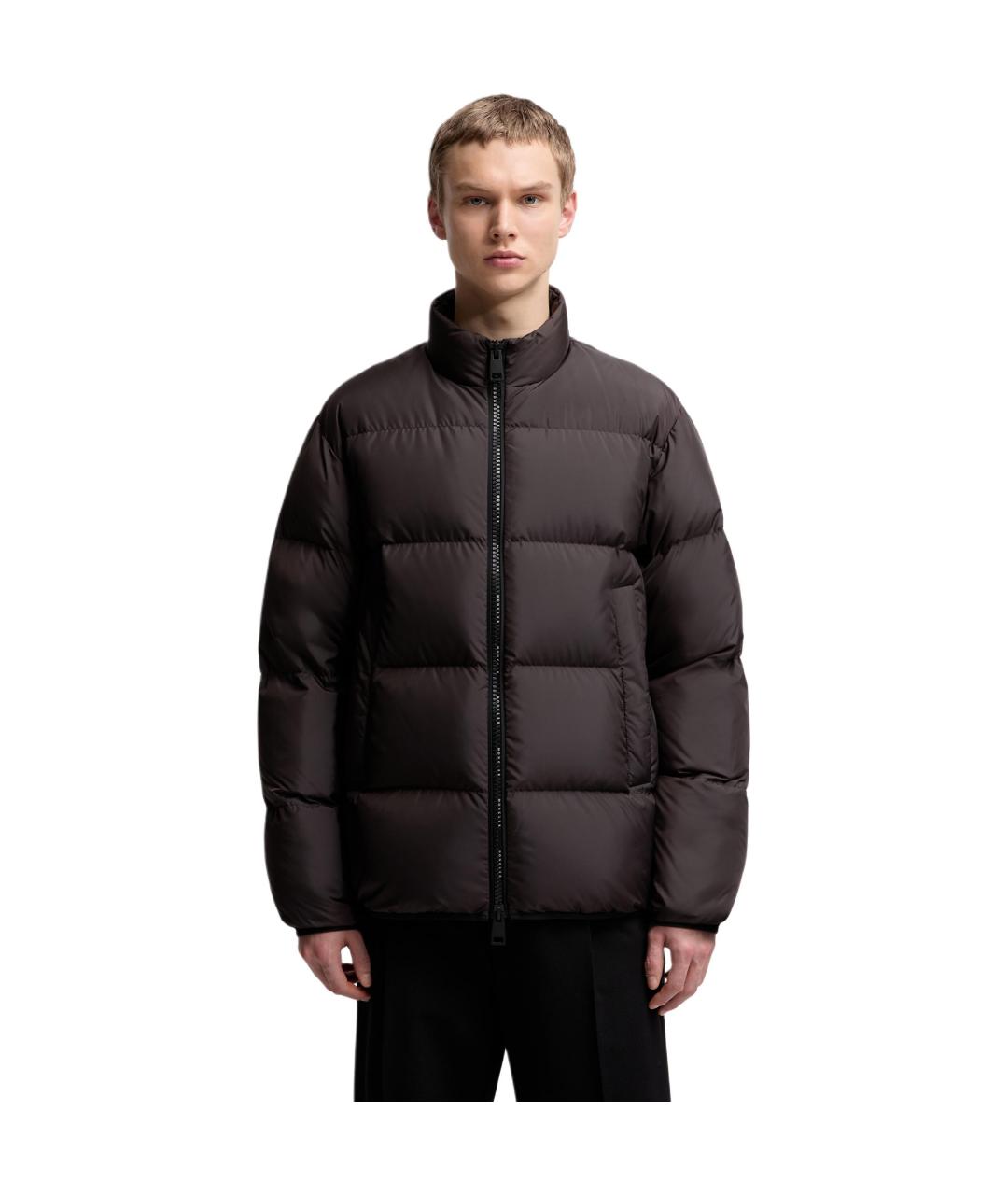 MONCLER Коричневый пуховик, фото 2