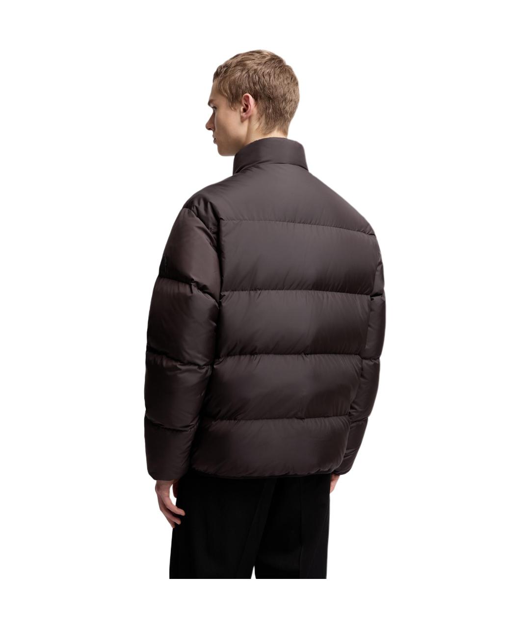 MONCLER Коричневый пуховик, фото 4