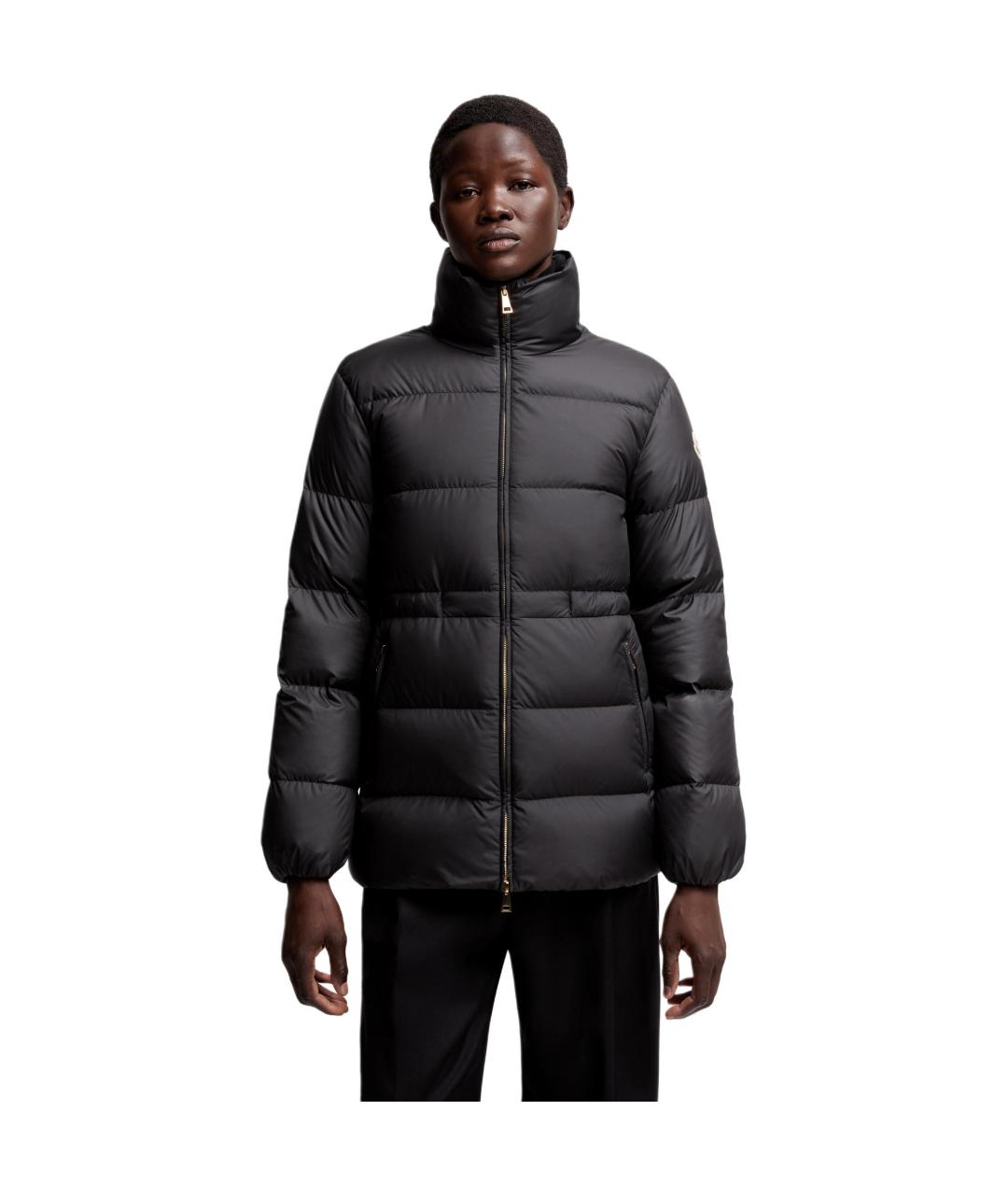 MONCLER Черный пуховик, фото 2