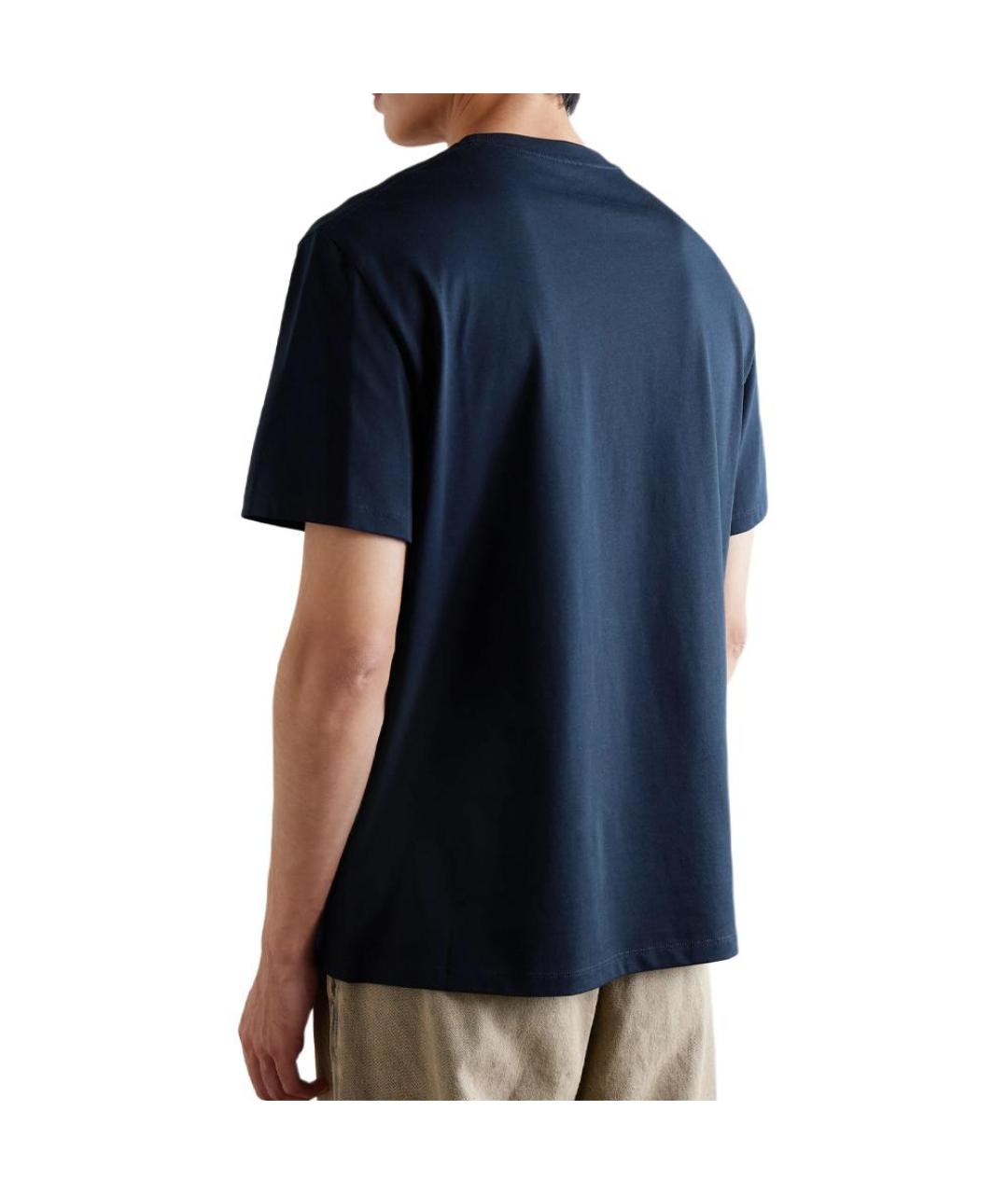 LOEWE Синяя хлопковая футболка, фото 3