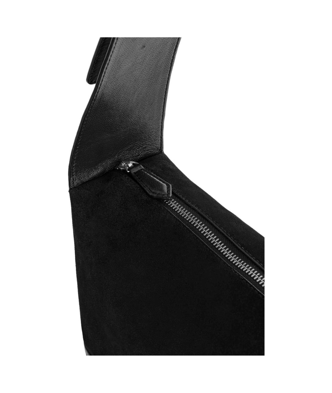 COS Черная кожаная сумка на плечо, фото 3