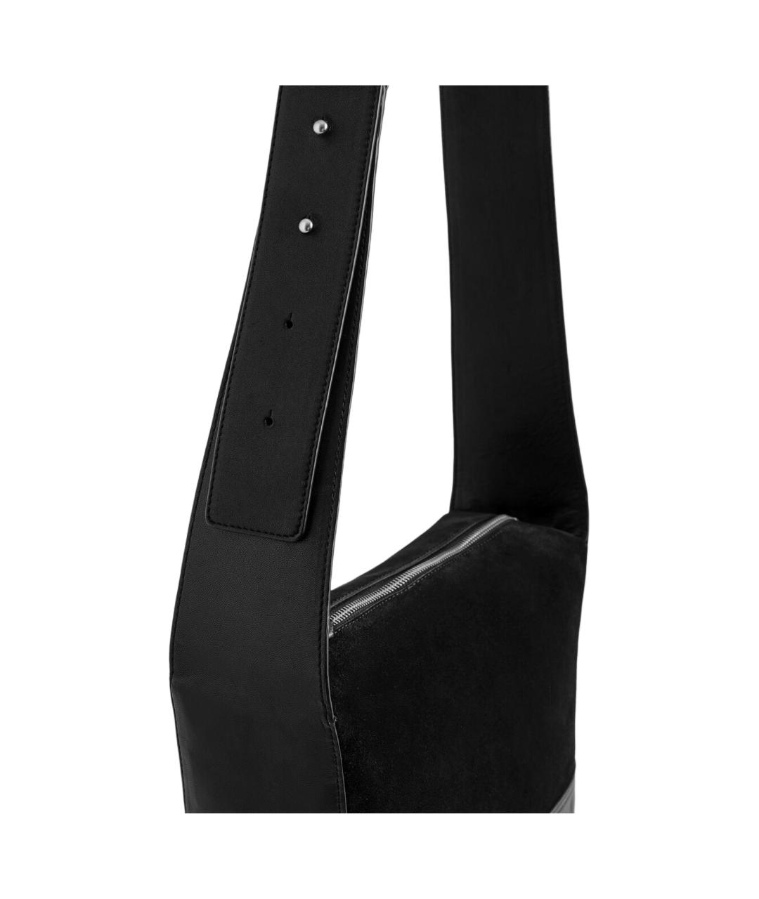 COS Черная кожаная сумка на плечо, фото 2