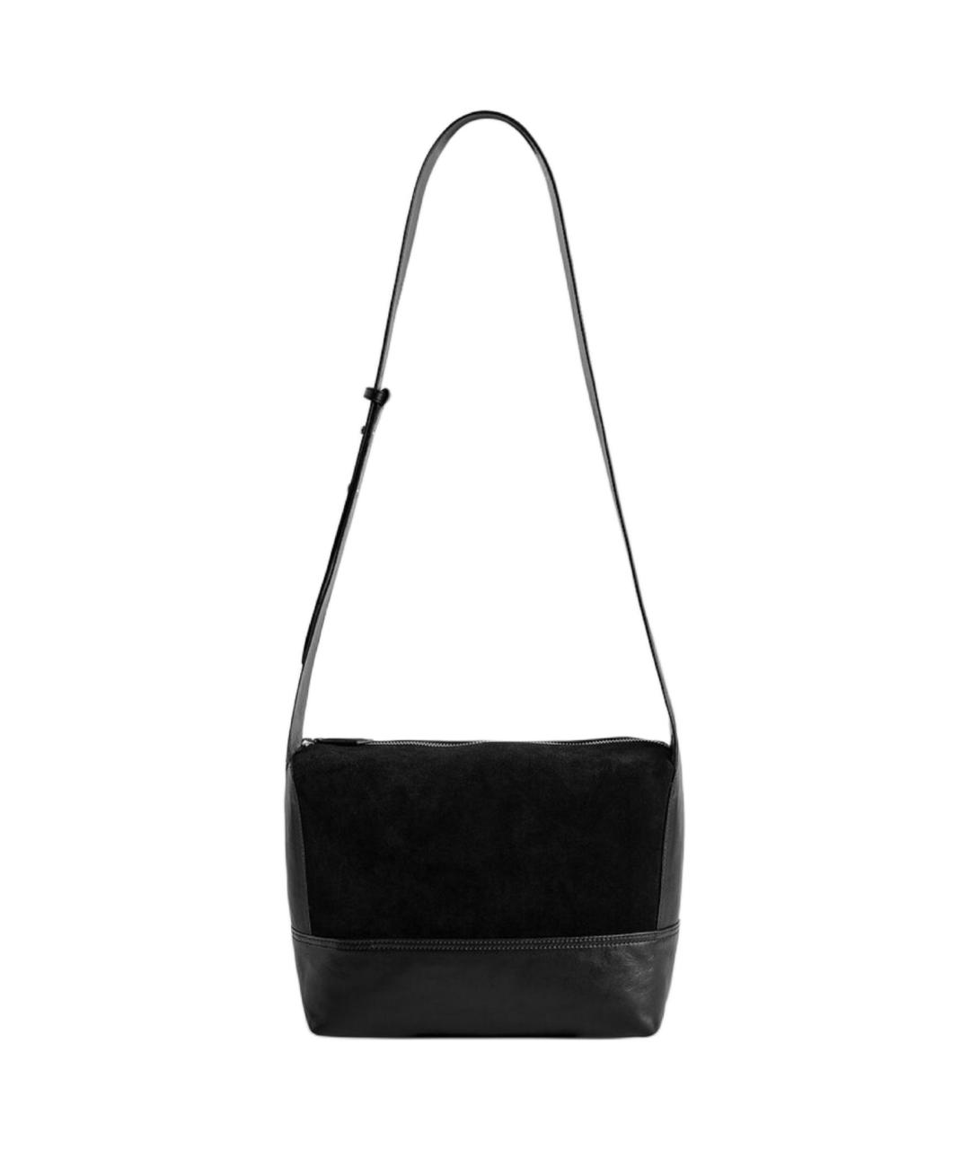 COS Черная кожаная сумка на плечо, фото 1
