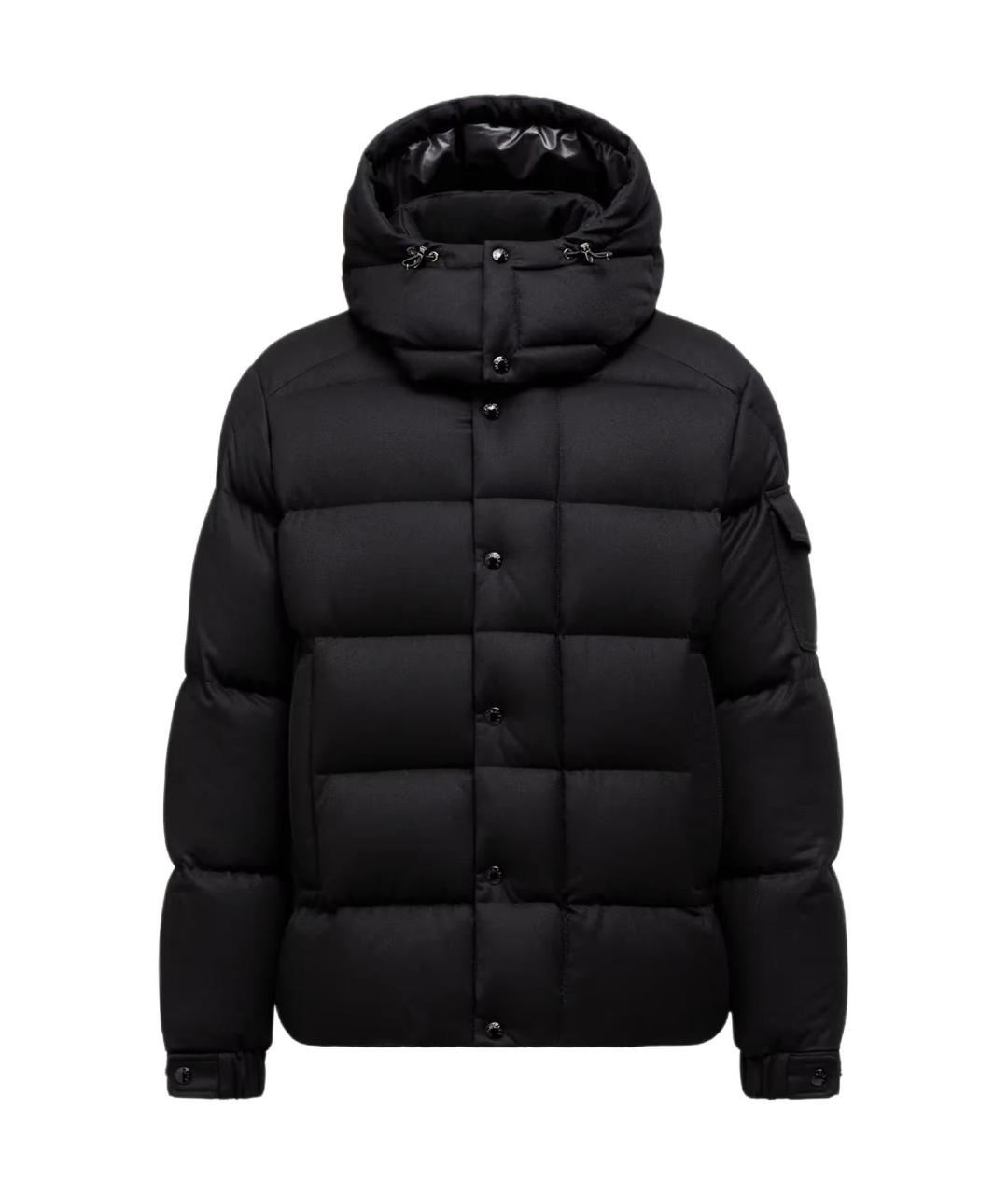MONCLER Черный пуховик, фото 1