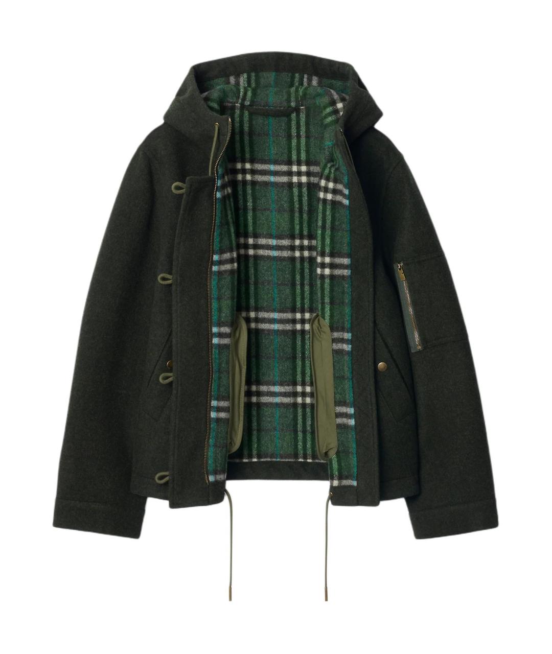 BURBERRY Зеленые пальто, фото 2