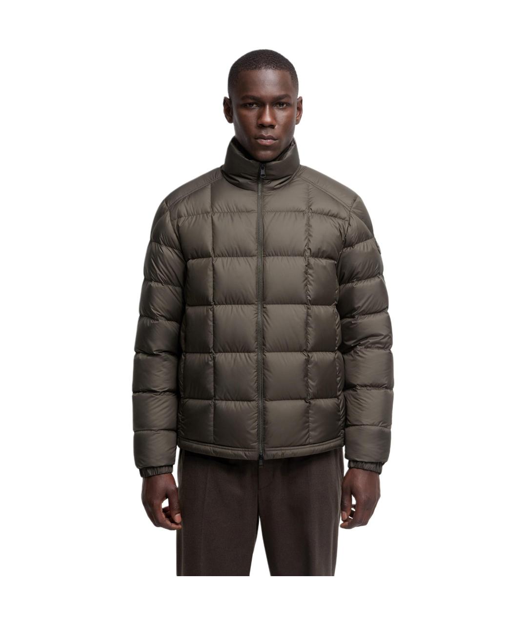 MONCLER Зеленый пуховик, фото 4