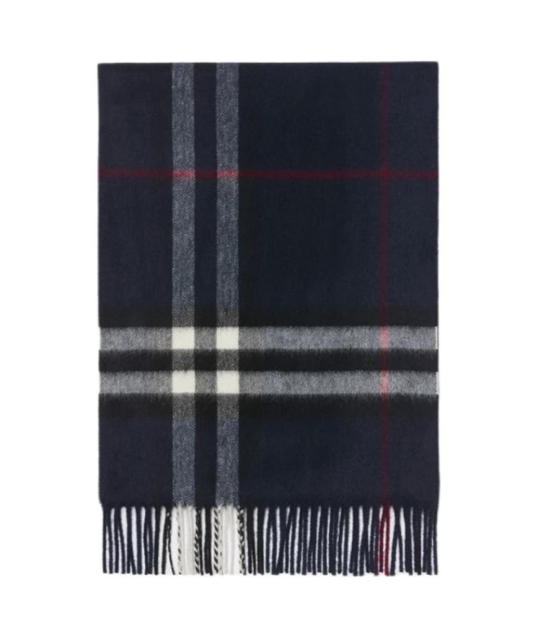 BURBERRY Темно-синий шарф, фото 2