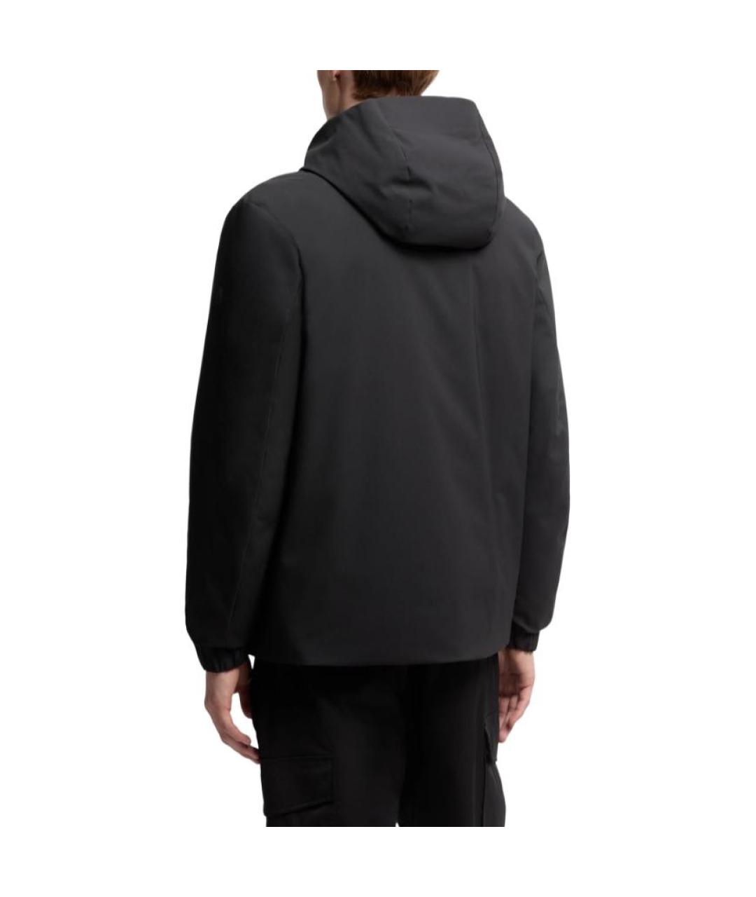 MONCLER Черная полиэстеровая куртка, фото 3