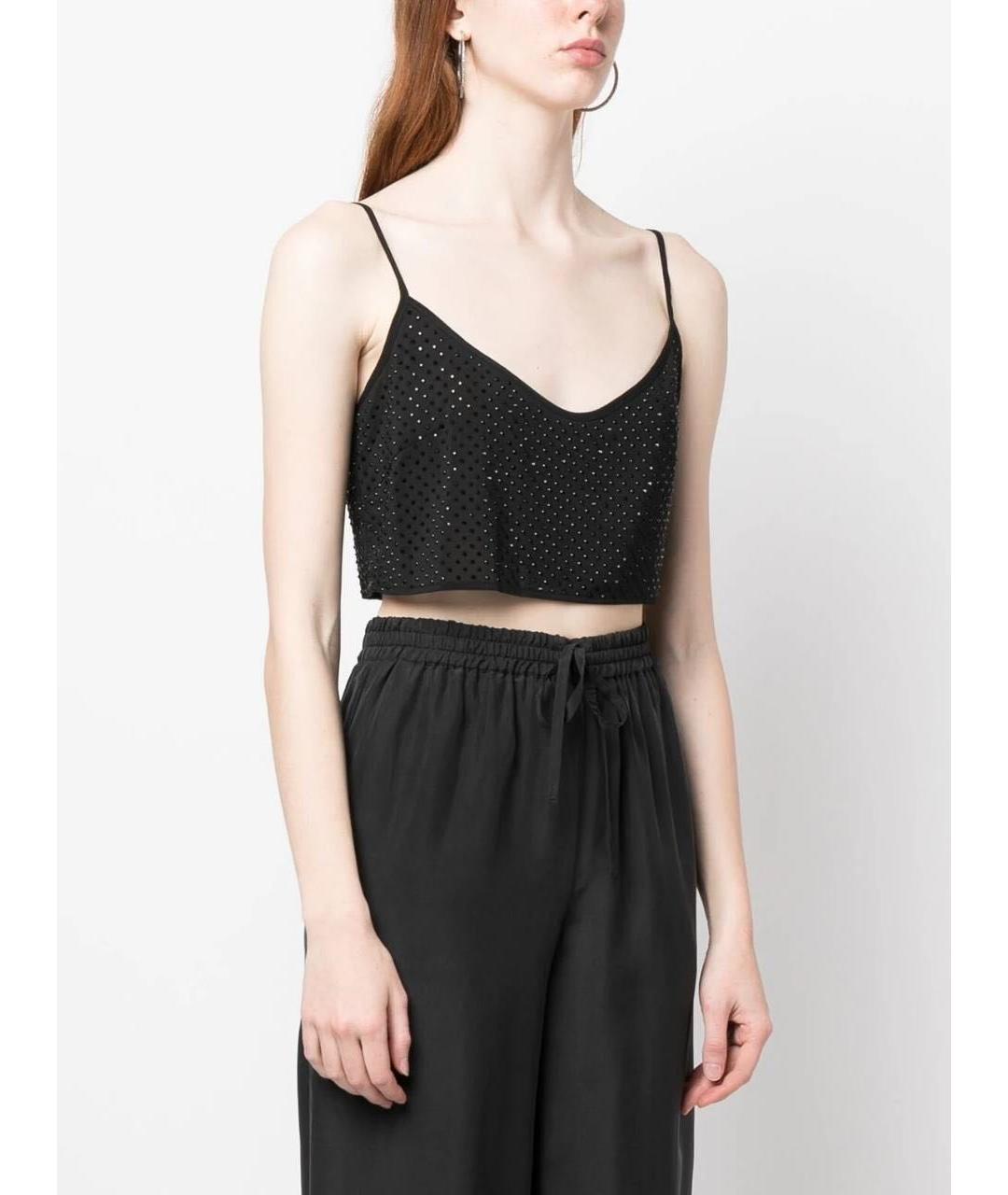 P.A.R.O.S.H. Черная полиэстеровая майка, фото 2