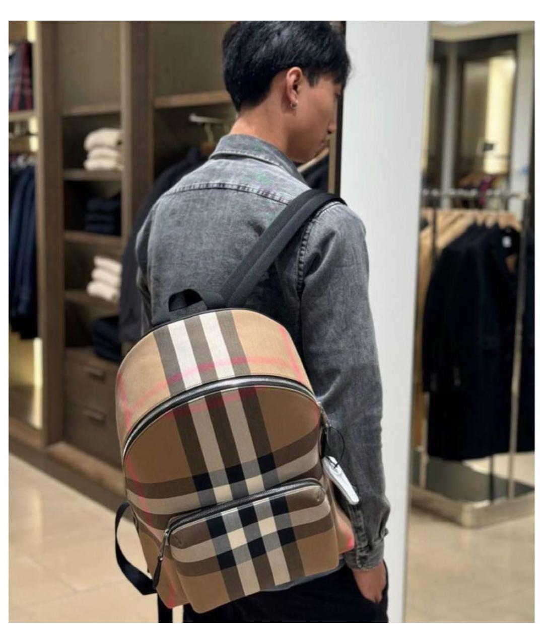 BURBERRY Коричневый рюкзак, фото 4