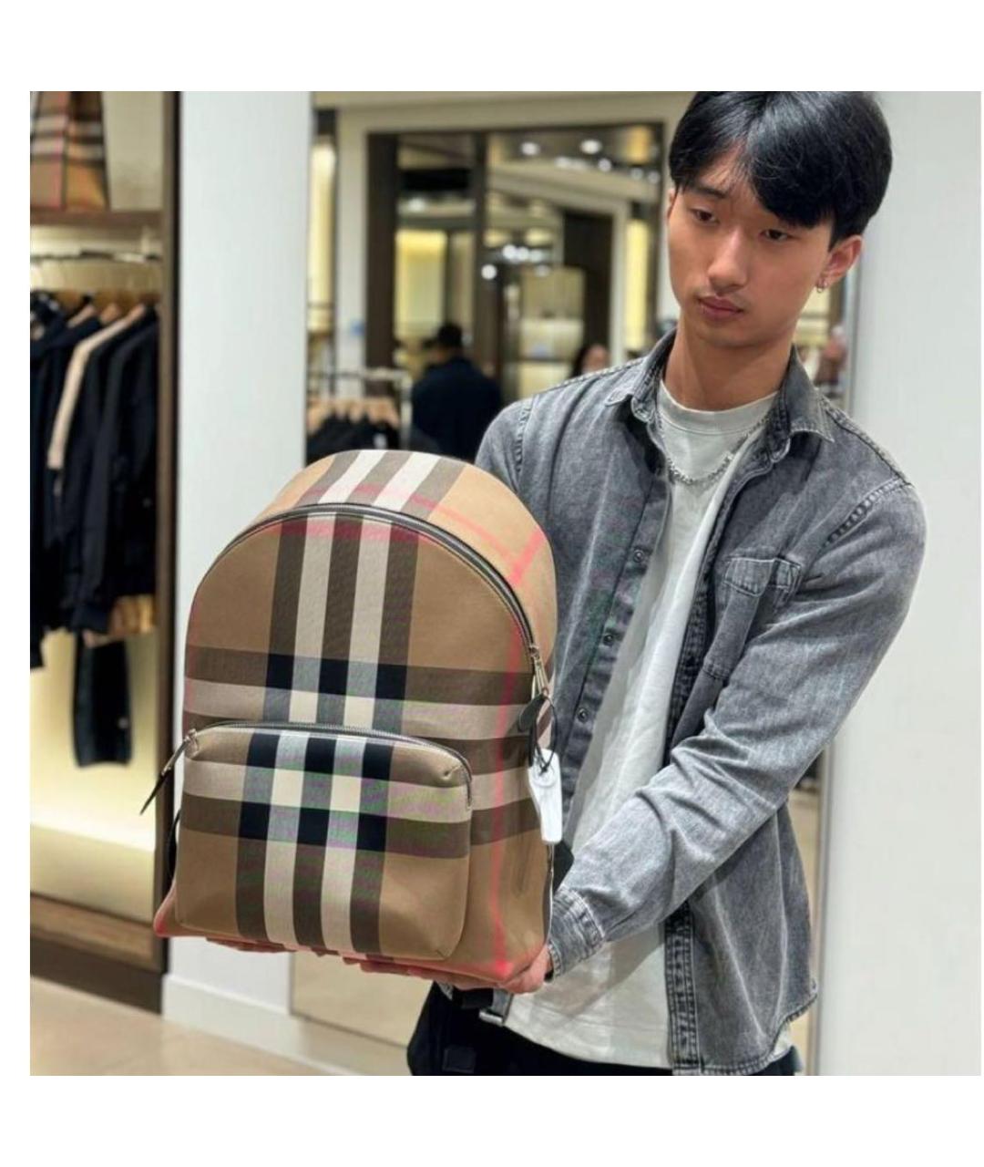 BURBERRY Коричневый рюкзак, фото 3