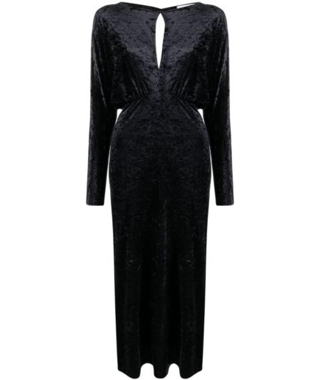 P.A.R.O.S.H. Фиолетовое велюровое вечернее платье, фото 1